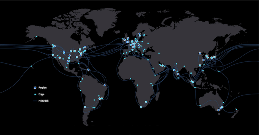 Azure Ön Kapısı'nın Genel İletişim Noktaları (POP) ve genel ağı